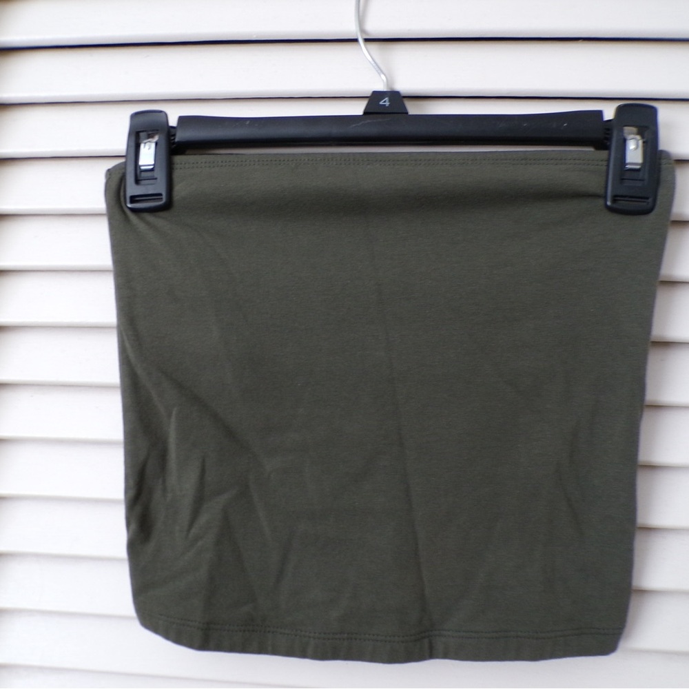 Old Navy Dark Olive Pencil Skirt